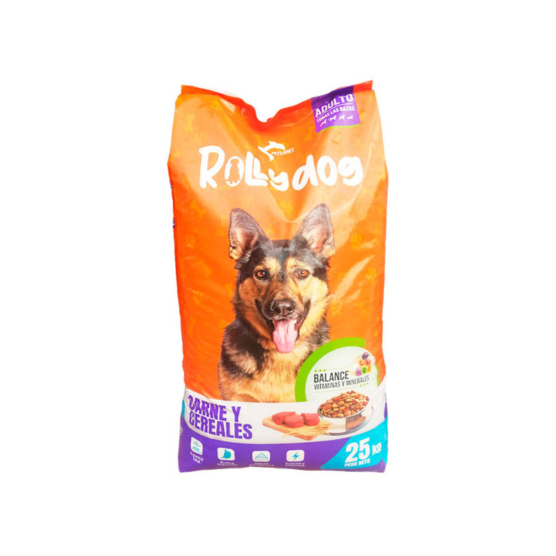  Rollydog Carnes y Cereales 25Kg, Alimento Caninos Adultos Todas Razas, Labet 114.40678 Rollydog Carnes y Cereales 25Kg, Aliment