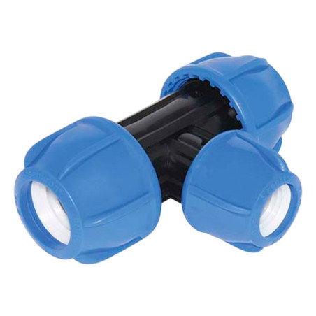 Enlace Tee Reducido 50X25X50MM Riego HDPE PN16 SENKRON 20.338983 Enlace Tee Reducido 50X25X50MM Riego HDPE PN16 SENKRON
 991121