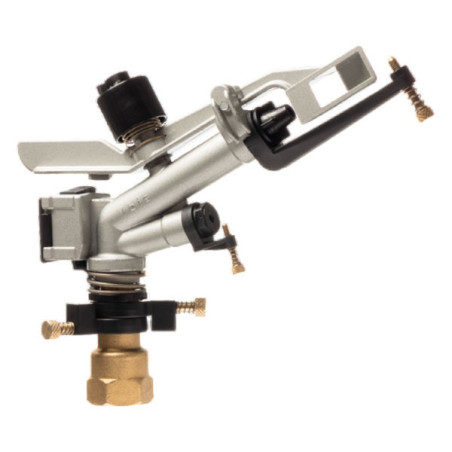  Aspersor Tipo Cañon Sime IBIS, 1" Alcance Radio 23M Metal Sectorial y Circular 2 Boquillas Plastica 149.152542 Aspersor Tipo Ca