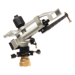 Aspersor Tipo Cañon Sime Jolly 1" 1/4 Alcance Radio 16.5 a 29M Metal Sectorial 2 Boquillas Plastica Sime-Aspersor Tipo Cañon Sim