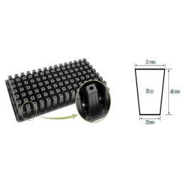  Bandejas de Germinacion 105 celdas x 100U, almacigo de Apio, Col, Repollo, Pimiento, Aji 561.864407 Bandejas de Germinacion 105