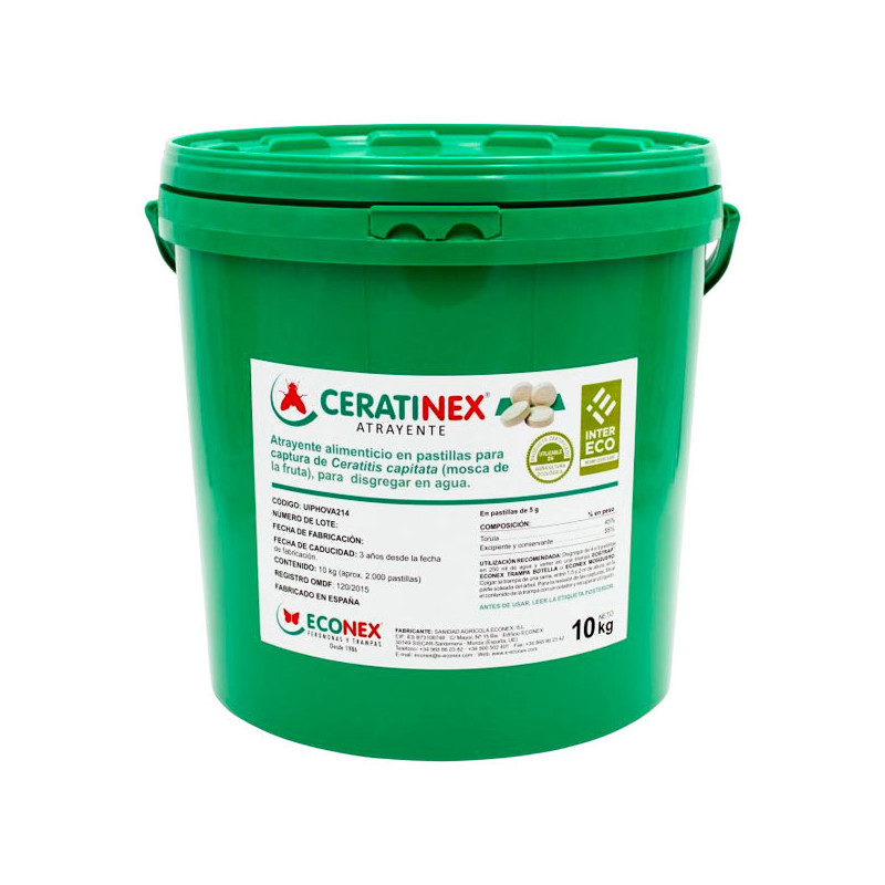  Ceratinex 10Kg Atrayente Alimenticio Captura Mosca de la Fruta Ceratitis capitata Econex 1238.983051 Ceratinex 10Kg Atrayente A