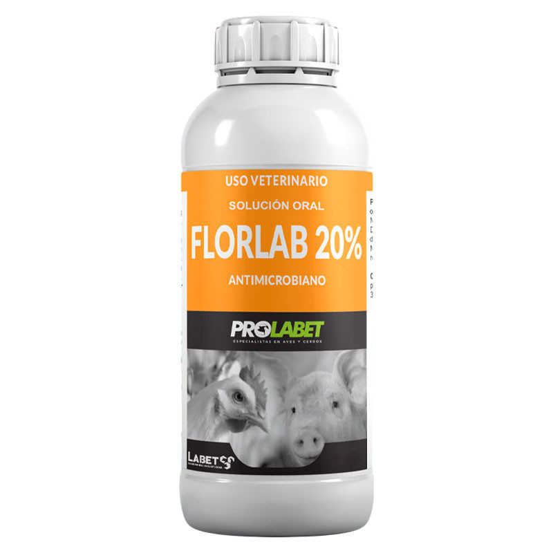  Florlab 20% 1L Florfenicol Antibiotico Sol Oral, Labet 127 Florlab 20% 1L Florfenicol Antibiotico Sol Oral, Labet
Indicaciones: