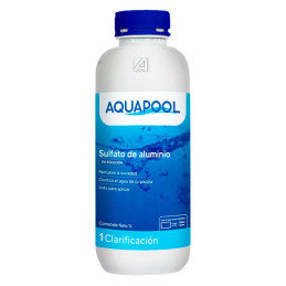  Sulfato de Aluminio 1L Coagulante Clarificante Tratamiento de Agua Remover Suciedad, Aquapool 12.711864 Sulfato de Aluminio 1L 