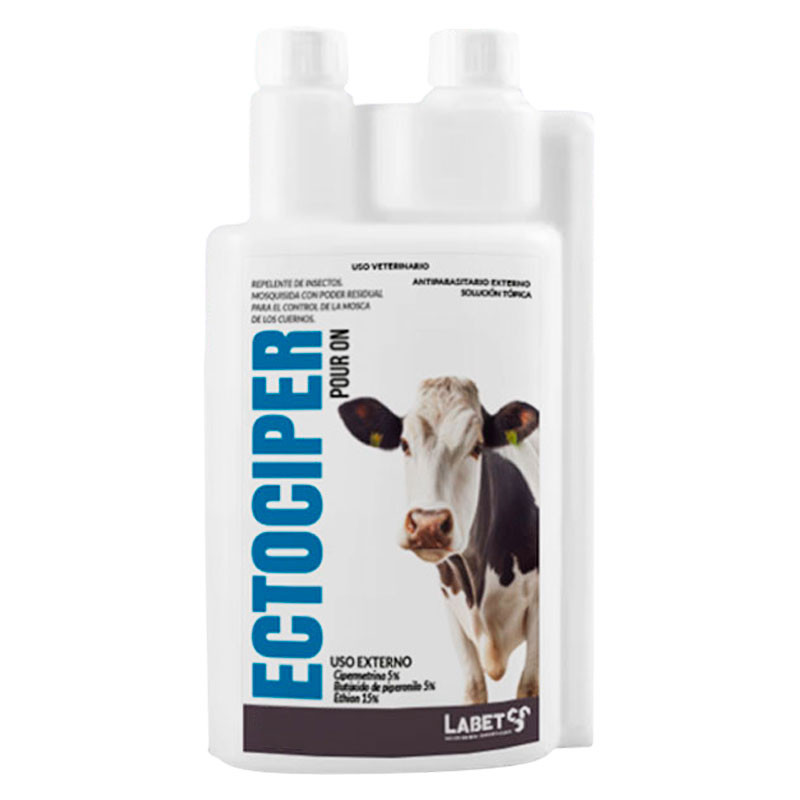  Ectociper Pour On 500ml Cipermetrina Antiparasitario Repelente Mosquicida Sol Topica, Labet 71.186441 Ectociper Pour On 500ml C