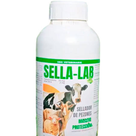  Sella-Lab 4L Yodopovidona Aloe Vera Sellador de Pezones Uso Veterinario Topico, Labet 58 Sella-Lab 4L Yodopovidona Aloe Vera Se
