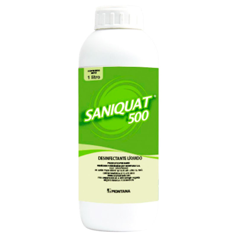  Saniquat 500 1L Desinfectante Uso Pecuario Amplio Espectro Residual, Montana 62 Saniquat 500 1L Desinfectante Uso Pecuario Ampl
