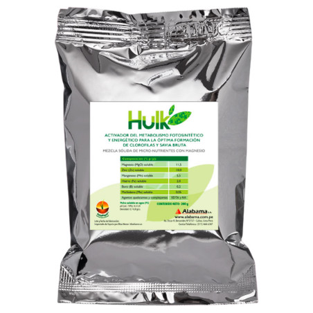  Soluplant Hulk 200gr Fertilizante Agricola Complejo Mg Zinc Microelementos Quelatados, Blue Heron 36.000001 Soluplant Hulk 200g