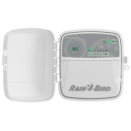  Programador de Riego Automatico Profesional Temporizador RC2-230V 8 Zonas Compatible con WIFI, Rain Bird 697.457627 Programador