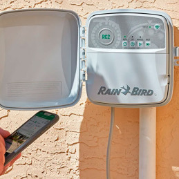  Programador de Riego Automatico Profesional Temporizador RC2-230V 8 Zonas Compatible con WIFI, Rain Bird 697.457627 Programador