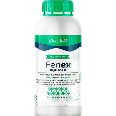  Fenex Aquasol 500ml Fenbendazol Citrato Antiparasitario Susp Oral, Vetex 33.050847 Fenex Aquasol 500ml Fenbendazol Citrato Anti