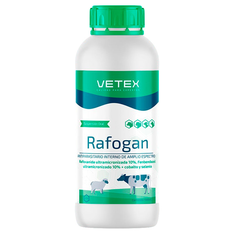  Rafogan 1L Rafoxanida Fenbendazol Antiparasitario Susp Oral, Vetex 100 Rafogan 1L Rafoxanida Fenbendazol Antiparasitario Susp O