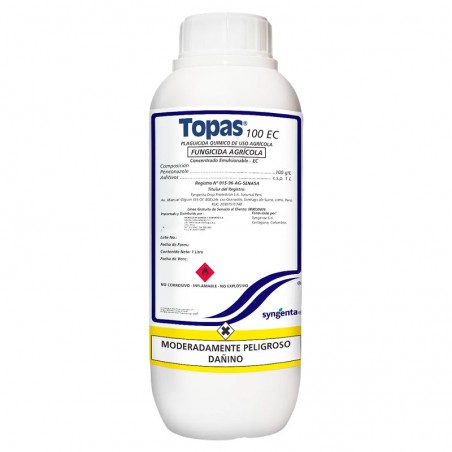 Topas 1L Penconazol Fungicida Agricola Sistemico Preventivo Curativo, Syngenta Syngenta-Topas 1L Penconazol Fungicida Agricola S