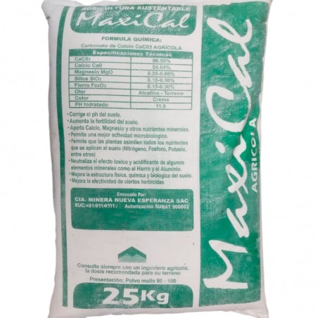 Cal Agricola 25Kg Carbonato de Calcio CaCO3 Enmienda Agricola 25.423729 Cal Agricola 25Kg Carbonato de Calcio CaCO3 Enmienda Ag