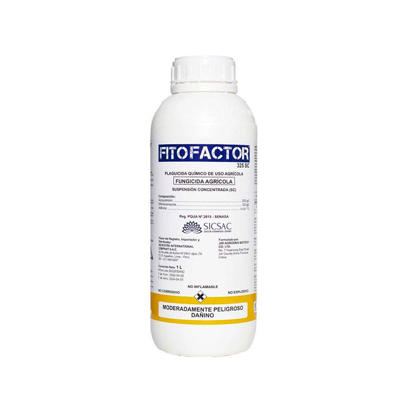  Fitofactor 250ml Azoxystrobin+Difenoconazole Fungicida Accion Preventivo Curativo Sistemico, SICompany 46.999999 Fitofactor 250