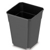  Macetas 9x9x13cm 0.75L Polipropileno Negro Serie MCA9 Inyectadas Cuadrado, ALBER 1.3 Macetas 9x9x13cm 0.75L Polipropileno Negro