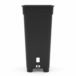  Macetas 9X9X19cm 1L Polipropileno Negro Serie MCF9 Inyectadas Cuadrado, ALBER 1.7 Macetas 9X9X19cm 1L Polipropileno Negro Serie