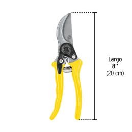  Tijera de Poda Ligera 8 1/2", cuchilla de paso, cuerpo de aluminio, en acero al alto carbono, T-45P 23103 Pretul 12.400001 Tije
