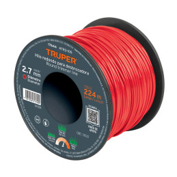  Hilo Redondo para desbrozadora 2.7mm x224M Carrete, HTR3-105 17644 Truper 60 Hilo Redondo para desbrozadora 2.7mm x224M Carrete