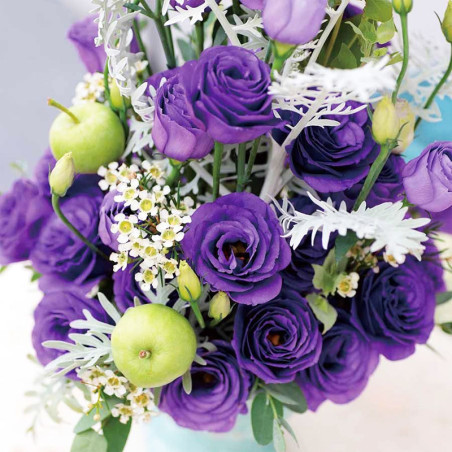 Lisianto 1000 Semillas Eustoma grandiflorum Lisianthus Rosita 3 Blue PLT Flor Corte Incaforest-Lisianto 1000 Semillas Eustoma gr