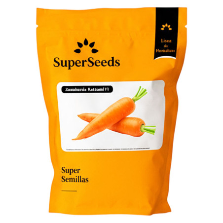 Zanahoria Katsumi 300gr F1 Semillas Hibrido Hortalizas SuperSeeds agp-Zanahoria Katsumi 300gr F1 Semillas Hibrido Hortalizas Sup