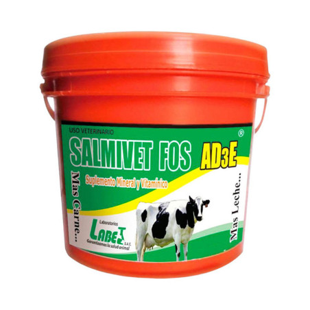 Salmivet FOS AD3E 10Kg Suplemento Mineral Vitaminico Premezcla en Alimentos, Labet Labet-Salmivet FOS AD3E 10Kg Suplemento Miner