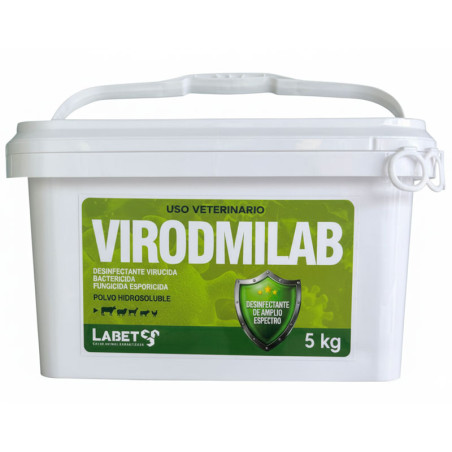 Virodmilab 5Kg Desinfectante Amplio Espectro Uso Veterinario Polvo Hidrosoluble, Labet Labet-Virodmilab 5Kg Desinfectante Amplio