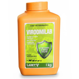  Virodmilab 1Kg Desinfectante Amplio Espectro Uso Veterinario Polvo Hidrosoluble, Labet 142.00002 Virodmilab 1Kg Desinfectante A