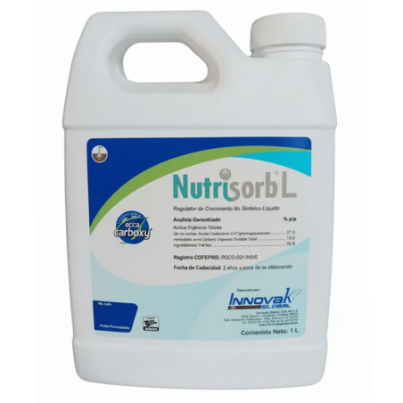 Nutrisorb L 1L Acido ECCA Carboxy Polifenoles Bioestimulante Radicular Innovak Innovak-Nutrisorb L 1L Acido ECCA Carboxy Polifen