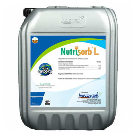 Nutrisorb L 20L Acido ECCA Carboxy Polifenoles Bioestimulante Radicular Innovak Innovak-Nutrisorb L 20L Acido ECCA Carboxy Polif
