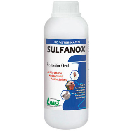 Sulfanox 30ml Pack x 24und Sulfaquinoxalina sodica Amprolio Antiparasitario Susp Oral, Labet Labet-Sulfanox 30ml Pack x 24und Su