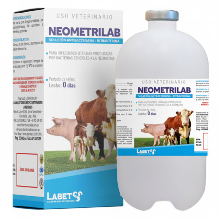 Neometrilab 500ml Sulfato de Neomicina Antibacteriano Sol Intrauterino, Labet Labet-Neometrilab 500ml Sulfato de Neomicina Antib