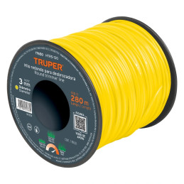  Hilo Redondo para desbrozadora 3.0mm x280M Carrete, HTR5-105 17650 Truper 97 Hilo Redondo para desbrozadora 3.0mm x280M Carrete