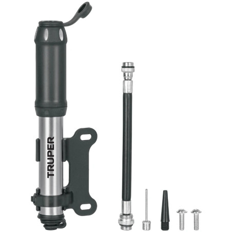 Infladores Mini para Bicicleta 75 PSI abatible Aluminio, Truper 11997 Truper-Infladores Mini para Bicicleta 75 PSI abatible Alum