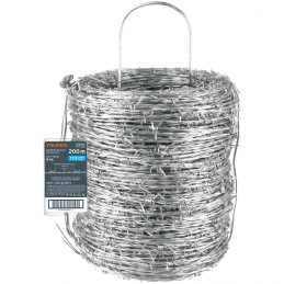 Rollo de Alambre de Puas 200m BWG17.5 Barbed Wire Truper 103403 52 Rollo de Alambre de Puas 200m BWG17.5 Barbed Wire Truper 103