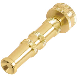 Pitones Chiflon para Manguera Conexión Roscada Hembra 3/4 Largo 4" Regulador de chorro de laton, CHMA-4 13136 Truper 16 Pitones