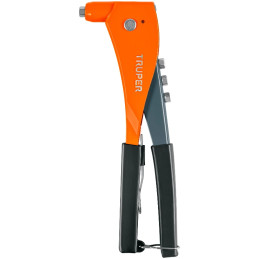  Remachadora Profesional 4 Boquillas intercambiable 3/32 1/8 5/32 3/16" Largo 10" incluye llave, RE-9 17960 Truper 24 Remachador