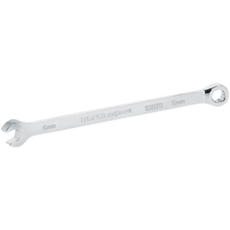 Llave Boca Mixta 6mm Combinada CrVanadio ELarga Truper 15610 Truper-Llave Boca Mixta 6mm Combinada CrVanadio ELarga Truper 15610