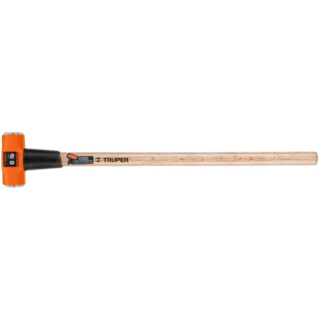 Combas 8lb Octagonales Mango36", Cara Maquinada con protector termoplastico, MD-8M 16511 Truper Truper-Combas 8lb Octagonales Ma