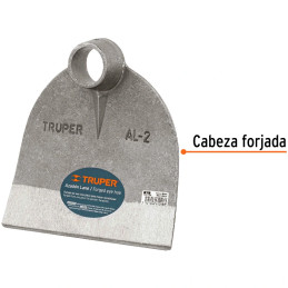 Azadon Lane, sin Mango Ancho Hoja 8" Altura 8 7/32" , Acero al Carbono, Diametro 38 - 39mm, AL-2 10606 Truper Truper-Azadon Lane