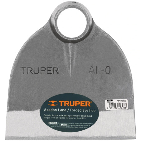 Azadon Lane, sin Mango Ancho Hoja 6 3/4" Altura 7 1/4" , Acero al Carbono, Diametro 38 - 39mm, AL-0 10600 Truper Truper-Azadon L