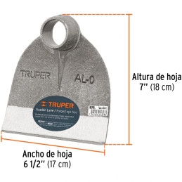 Azadon Lane, sin Mango Ancho Hoja 6 3/4" Altura 7 1/4" , Acero al Carbono, Diametro 38 - 39mm, AL-0 10600 Truper Truper-Azadon L