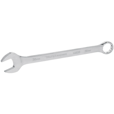 Llave Boca Mixta 36mm Combinada CrVanadio ELarga Truper 13820 Truper-Llave Boca Mixta 36mm Combinada CrVanadio ELarga Truper 138