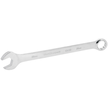 Llave Boca Mixta 28mm Combinada CrVanadio ELarga Truper 15630 Truper-Llave Boca Mixta 28mm Combinada CrVanadio ELarga Truper 156