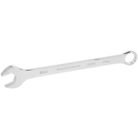 Llave Boca Mixta 27mm Combinada CrVanadio ELarga Truper 15629 Truper-Llave Boca Mixta 27mm Combinada CrVanadio ELarga Truper 156