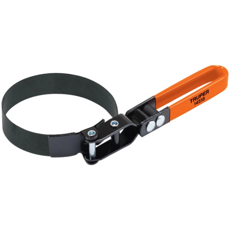 Llave filtro de Aceite Suncho 3 15/16" L3 3/4", Mango en Vinil, Banda de Acero al Carbono, LF-1000 14518 Truper