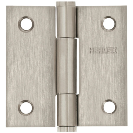 Bisagras cuadrada 2" Acero Inoxidable Capuchina CPlana 1.5mm Hermex 43225
