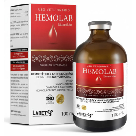 Hemolab 100ml Etamsilato Coagulante Sol Inyectabel, Labet