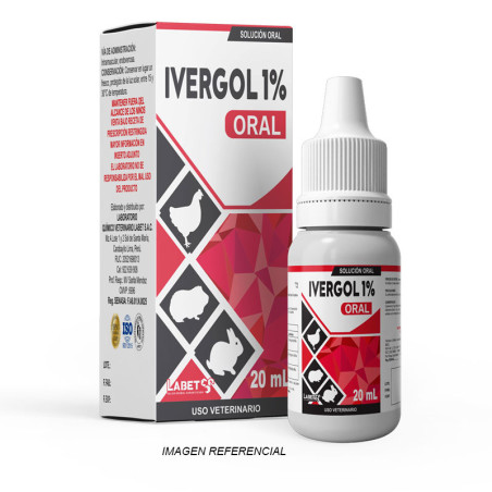 Ivergol 1% 1L Ivermectina Antiparasitario Sol Oral, Labet