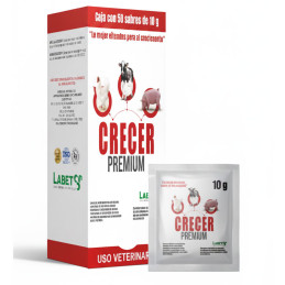 Crecer Premium 10gr Caja x 50und Suplemento Nutricional Estimulante de Apetito Polvo Soluble, Labet